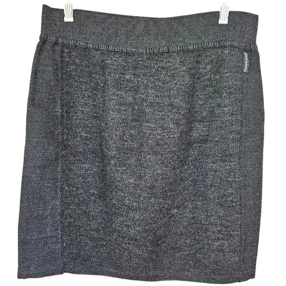 Blue Willis Dark Gray Wool Elastic Skirt Made in Denmark Size Large - Picture 1 of 9